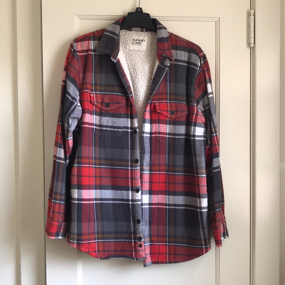 Old Navy Fleece-lined Flannel Button-up